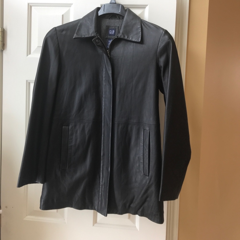 Gap Leather Jacket Size S